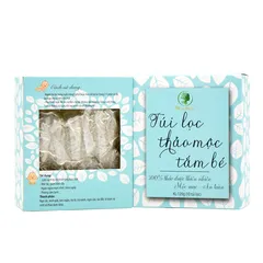 Combo 3 Hộp Túi Lọc Thảo Mộc Tắm Cho Bé Wonmom B002 - Chiết Xuất Tự Nhiên Giúp Làm Sạch, Mát Da Và Ngăn Ngừa Rôm Sảy