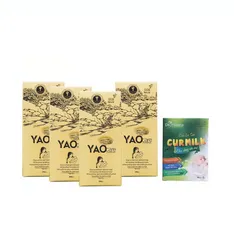 Combo 4 Hộp Xông Tắm Sau Sinh Yaocare Mama - Tặng 1 Cốm Lợi Sữa Curmilk 10 Gói, Hỗ Trợ Phục Hồi Sức Khỏe Mẹ Sau Sinh