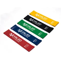 Dây Kháng Lực Mini Band Valeo Fitness Đa Năng - Tập Gym, Giảm Mỡ, Cơ Bắp - Cao Su Tự Nhiên Bền Bỉ, Tiện Dụng Di Động