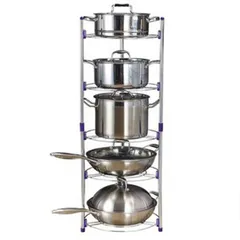 Giá để xoong nồi inox 5 tầng Kalpen GXIN5K98 - Thiết kế hiện đại, bền đẹp, chịu lực tối đa cho nhà bếp tiện nghi