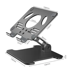 Giá Đỡ Để Bàn Tamayoko T003 Cho Máy Tính Bảng & iPad - Hợp Kim Nhôm Cao Cấp, Chịu Lực, Thiết Kế Gấp Gọn, Dễ Dàng Di Chuyển
