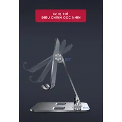 Giá Đỡ Máy Tính Bảng Tamayoko T002 - Giá Đỡ Điện Thoại Uốn Dẻo Bằng Hợp Kim Nhôm, Khe Cắm Sạc Tiện Lợi, Tương Thích Với iPad và Smartphone