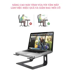 Giá Đỡ Laptop Hợp Kim Nhôm Tamayoko FS089 - Gọn Nhẹ, Tháo Rời, Tản Nhiệt Tốt Cho Laptop 10-17 Inch