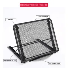 Giá Đỡ Tản Nhiệt Máy Tính Xách Tay Tamayoko FS085 - Hợp Kim Nhôm Bền, Thiết Kế Lưới Thoáng Khí, Phù Hợp Laptop Dưới 15 Inch
