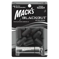 Hộp 7 Đôi Nút Bịt Tai Soft Foam Mack's - Giảm Tiếng Ồn Hiệu Quả Dành Cho Ngủ, Học Tập, Du Lịch, Sự Kiện Ồn Ào