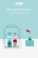 Hộp Chia Sữa 3 Tầng ToBé Ricard MS 3105 - Dung Tích 180g - Thiết Kế Thông Minh Cho Mẹ Và Bé - Lựa Chọn An Toàn Và Tiện Lợi