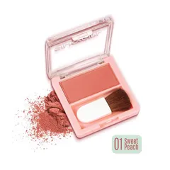 Phấn má hồng SilkyGirl Blush Hour 3g kèm cọ - Phấn nén mịn, sắc hồng tự nhiên, bám lâu - Thích hợp mọi loại da