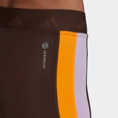 Quần Bó Thể Thao Nữ Adidas Hyperglam Training Techfit 7/8 Tights HZ6956 Màu Nâu, Form Ôm Thể Thao Đẳng Cấp, Thoải Mái Vận Động