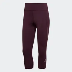 Quần Legging Chạy Bộ Nữ Adidas 3/4 Own The Run HM1128 - Mẫu Đỏ Thể Thao Ôm Vừa Vặn, Thấm Hút Mồ Hôi, Thoải Mái Vận Động