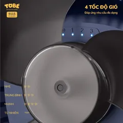 Quạt Tích Điện Mini ToBé MS 9115 - Giải Pháp Đối Phó Nắng Nóng, Dung Lượng Pin 10.000mAh, Thiết Kế Gọn Nhẹ Cho Mọi Không Gian