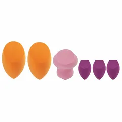 Set 6 Bông Mút Trang Điểm Real Techniques Miracle Sponges - Lớp Nền Mịn Màng Cho Trang Điểm Hoàn Hảo, Tiện Lợi Dùng Với Kem Nền, Phấn Má Hồng