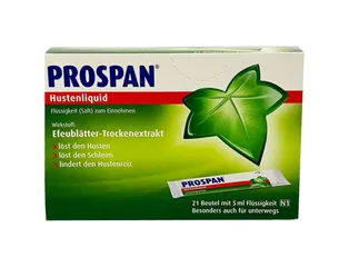 Siro Ho Prospan Đức Dạng Gói 5ml - Hỗ Trợ Giảm Ho Hiệu Quả Cho Người Lớn và Trẻ Em từ 6 Tuổi trở Lên