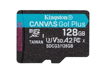 Thẻ Nhớ Kingston Canvas Go Plus MicroSD 128GB/256GB - Tốc Độ 170MB/giây, U3 V30, Hỗ Trợ Camera và Điện Thoại Android