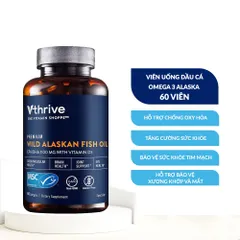 (Hàng nhập khẩu) Viên uống dầu cá VTHRIVE Premium Wild Alaskan Fish Oil