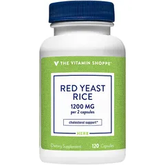 Viên Uống Giảm Mỡ Máu The Vitamin Shoppe Red Yeast Rice 1200mg - Hỗ Trợ Sức Khỏe Tim Mạch, Giảm Cholesterol Tự Nhiên
