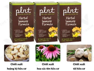 Viên Uống Tăng Đề Kháng PLNT Herbal Immune Formula - Sản Phẩm Thảo Dược Tự Nhiên 90 Viên, Tốt Cho Sức Khỏe Đường Hô Hấp