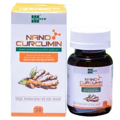 Viên uống Nano Curcumin OIC New hỗ trợ tiêu hóa - Cải thiện đầy hơi, ợ chua và tăng cường sức khỏe hệ tiêu hóa, lọ 30 viên