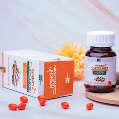 Viên uống Nano Curcumin OIC New hỗ trợ tiêu hóa - Cải thiện đầy hơi, ợ chua và tăng cường sức khỏe hệ tiêu hóa, lọ 30 viên