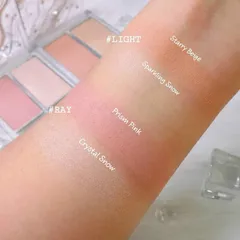 Bảng Phấn Má Hồng & Highlight Etude House Glittery Snow Face Palette - Tạo Điểm Nhấn Tươi Sáng Với Gam Màu Rực Rỡ, Phấn Mịn Màu Tự Nhiên