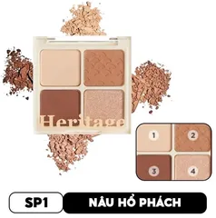 Bảng Phấn Mắt 4 Ô Merzy The Heritage Shadow Palette - Phấn Trang Điểm Hiện Đại Bí Quyết Làm Đẹp Chân Thật Thời Thượng
