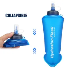 Bình nước dẻo Hydration Flask 500ml - Nhựa TPU an toàn, gấp gọn, lý tưởng cho cắm trại, thể thao và các hoạt động ngoài trời