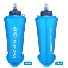 Bình nước dẻo Hydration Flask 500ml - Nhựa TPU an toàn, gấp gọn, lý tưởng cho cắm trại, thể thao và các hoạt động ngoài trời