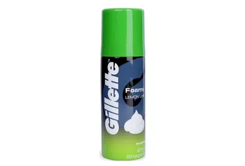 Bọt cạo râu Gillette Foamy Lemon Lime 175g - Hương chanh thơm mát, Dưỡng ẩm cho da, Phù hợp mọi loại da, Giúp cạo râu nhẹ nhàng