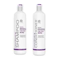 Cặp Dầu Gội, Xả Khử Vàng Cynos Remove Brassiness For Extra Blond - Giúp Tóc Sáng Màu, Bền Màu Cho Tóc Tẩy 280ml