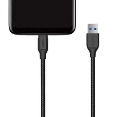 Cáp sạc nhanh AUKEY CB-AC1 USB A sang C 3.0 dài 1.2m - Bền bỉ, chống rối, hỗ trợ sạc nhanh cho thiết bị Android