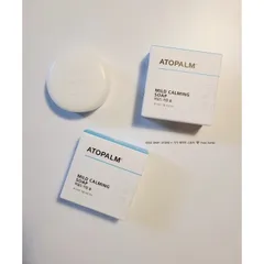 Combo 2 Bánh Xà Phòng Atopalm Mild Calming Soap - Chăm Sóc Da Nhạy Cảm Cho Trẻ Em, Làm Sạch Tự Nhiên, Mềm Mịn và Dưỡng Ẩm