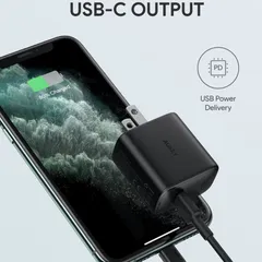 Củ sạc nhanh Aukey PA-F1S PD 20W - Công nghệ Power Delivery 3.0, Sạc nhanh USB-C, Tương thích với mọi smartphone hiện đại