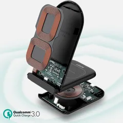 Đế Sạc Nhanh AUKEY LC-A2 Không Dây 10W - Sạc Nhanh Qi 3.0 Cho iPhone, AirPods, Samsung Galaxy - Phụ Kiện Điện Thoại Tiện Dụng
