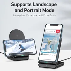 Đế Sạc Nhanh AUKEY LC-A2 Không Dây 10W - Sạc Nhanh Qi 3.0 Cho iPhone, AirPods, Samsung Galaxy - Phụ Kiện Điện Thoại Tiện Dụng