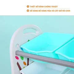 Kệ để đồ hình cây Size M Toys House WM21E121 - Kệ chữ A tiện lợi cho trẻ, nhiều ngăn phân loại đồ chơi, thiết kế đẹp, dễ di chuyển.