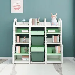Kệ Trang Trí Đa Năng Toys House WM21E085 - Thiết Kế 3 Cột Cân Xứng, Phân Loại Đồ Dùng Hiệu Quả, Phù Hợp Cho Bé và Gia Đình