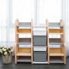 Kệ Trang Trí Đa Năng Toys House WM21E085 - Thiết Kế 3 Cột Cân Xứng, Phân Loại Đồ Dùng Hiệu Quả, Phù Hợp Cho Bé và Gia Đình