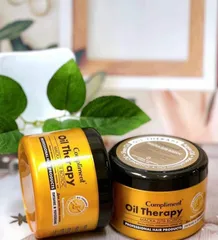 Kem ủ Tóc Compliment Oil Therapy 500ml - Phục Hồi Tóc Hư Tổn, Siêu Mềm Mượt, Chứa Dầu Argan, Chất Kem Đặc, Dưỡng Tóc Khỏe Mạnh.