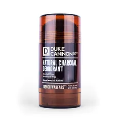 Lăn Khử Mùi Nam Duke Cannon Trench Warfare Natural Charcoal Deodorant - Hương Bergamot & Tiêu Đen, Khử Mùi 12 Giờ, An Toàn Cho Da Nhạy Cảm