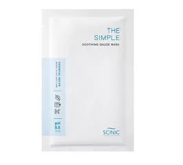 Mặt Nạ Dưỡng Da Scinic The Simple Soothing Gauze Mask 25ml - Hỗ Trợ Làm Dịu, Cấp Ẩm Cho Da Nhạy Cảm, Chiết Xuất Tự Nhiên