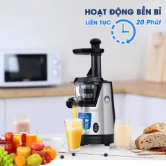 Máy Ép Chậm Kalite KSJ4413 - Thiết Kế Thép Không Gỉ, Trục Ép Đảo Chiều, Ép Trái Cây & Rau Sạch, Giữ Dưỡng Chất Tối Đa