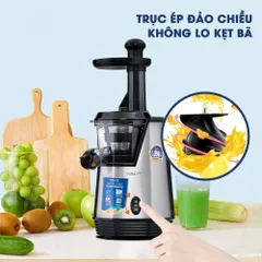 Máy Ép Chậm Kalite KSJ4413 - Thiết Kế Thép Không Gỉ, Trục Ép Đảo Chiều, Ép Trái Cây & Rau Sạch, Giữ Dưỡng Chất Tối Đa