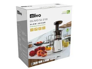 Máy Ép Chậm Olivo SJ210 - Ép Kiệt Bã 97% Với Công Suất 200W, Tốc Độ 40 Vòng/Phút, Lưới Lọc Tiện Lợi для Rau Củ, Trái Cây