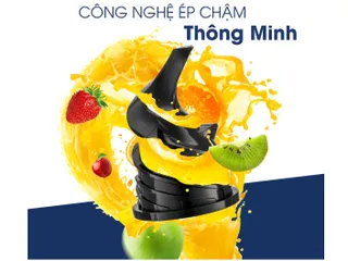 Máy Ép Trái Cây Tốc Độ Chậm Kalite KSJ4415 - Ống Tiếp Nguyên Liệu Lớn 78mm, Giữ Dưỡng Chất Tối Đa, Máy Ép Rau Củ Chất Lượng Cao