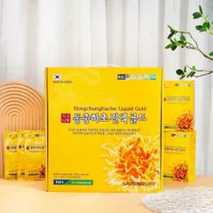 Nước Đông Trùng Hạ Thảo Samsung Dongchunghacho Liquid Gold - Hỗ Trợ Tăng Cường Đề Kháng, Giảm Mệt Mỏi và Bồi Bổ Sức Khỏe 70ml