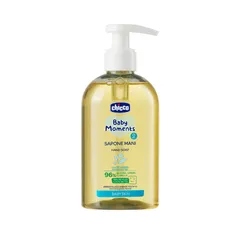 Nước Rửa Tay Chicco 0M+ Chiết Xuất Trà Xanh Cho Bé - An Toàn, Lành Tính, Dưỡng Ẩm Da Mềm Mại, 250ml