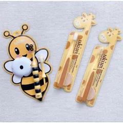 Set Bàn Chải Đánh Răng Honeybee Ukiwi Cho Bé 0-6 Tuổi - Thiết Kế Hình Ong Ngộ Nghĩnh, Đầu Bàn Chải Siêu Mềm Mịn, Bảo Vệ Nướu