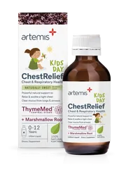 Siro Ho Ngày Artemis Kids ChestRelief 100ml - Hỗ Trợ Giảm Ho Cho Trẻ Dưới 12 Tuổi, Tăng Cường Miễn Dịch, Chiết Xuất Thực Vật An Toàn