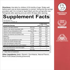 Siro Vitamin Tổng Hợp Smarty Pants Baby Multi & DHA - Hỗ Trợ Phát Triển Mắt và Não Cho Trẻ Từ 6 Tháng Tuổi