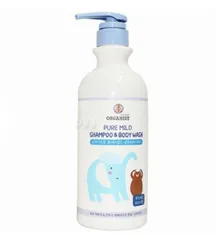 Sữa Tắm Gội Hữu Cơ Organist Pure Mild Cho Bé - An Toàn Từ Sơ Sinh, Dưỡng Ẩm Từ Bơ Hạt Mỡ, Dung Tích 730ml