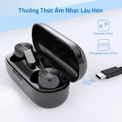 Tai nghe Bluetooth LETSCOM T19 - Âm thanh nổi sống động, chống ồn ANC, kết nối 10m, thời gian sử dụng lên tới 9 giờ, mẫu không dây tiện lợi.